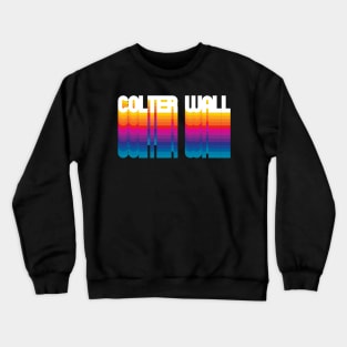 Retro Colter Proud Personalized Name Gift Retro Rainbow Style Crewneck Sweatshirt